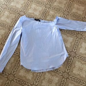 Theory Blouse with Asymmetrical Neck. Size M